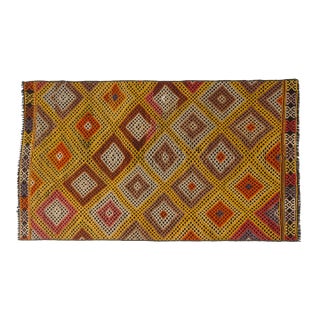 Vintage Antique Geometric Runner For Sale