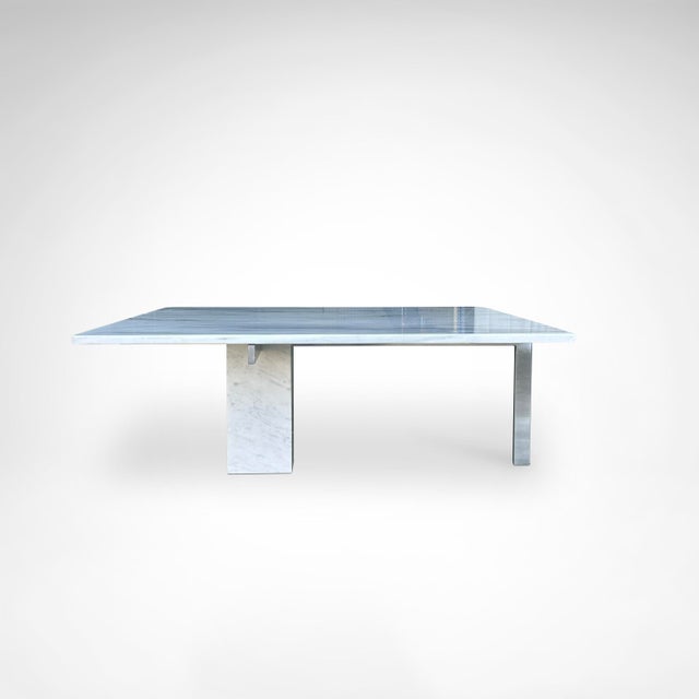 Postmodern KW1 Metal and Marble Coffee Table by Hank Kwint for Metaform, 1980s For Sale - Image 3 of 9