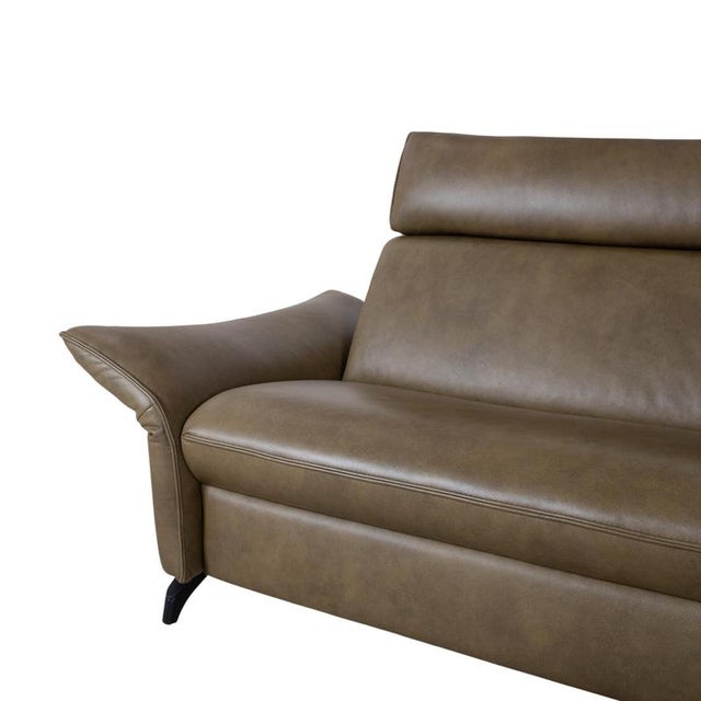 Green Leather 8372 Corner Sofa with Manual Function from Himolla Velden For Sale - Image 9 of 18
