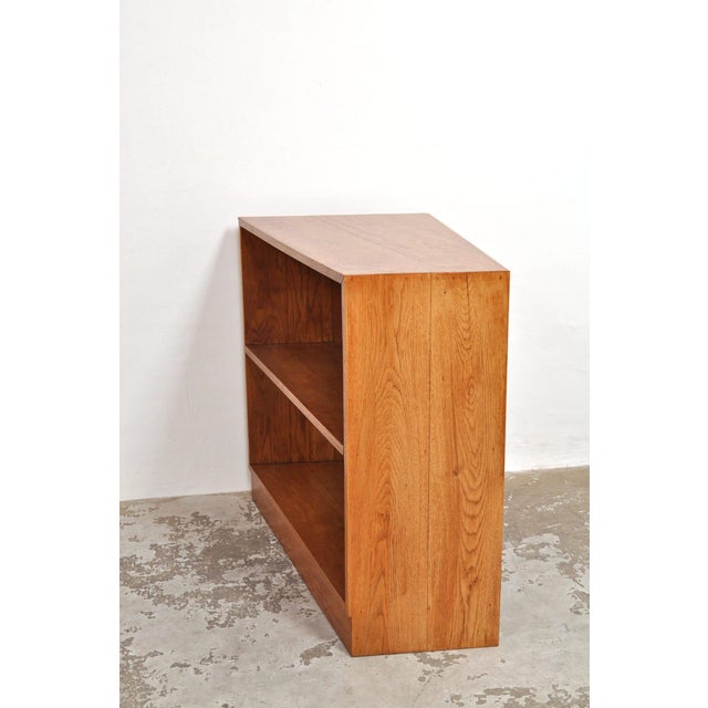 Vintage Oak Corner Bookcase, 1950s For Sale - Image 3 of 8