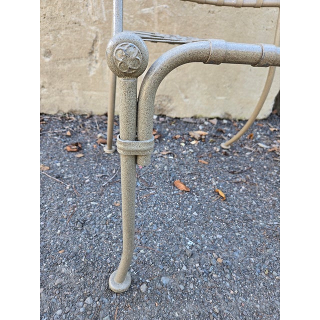 Vintage Wrought Iron Outdoor Patio Chairs Set of 4 Chairish