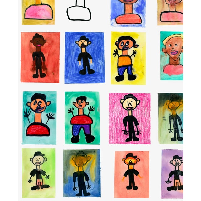Not Yet Made - Made To Order Outsider Art “Many Men” Giclee Print - For Sale - Image 5 of 5