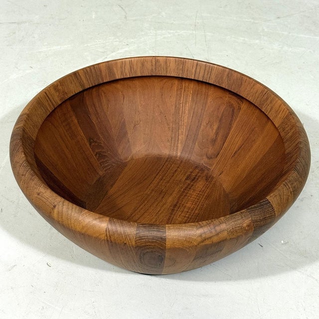 Large Teak Bowl by Richard Nissen, Denmark, 1960s For Sale - Image 10 of 11