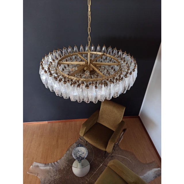 Murano Glass Candelier with 185 Iridescent Glasses, 1990s For Sale - Image 18 of 18