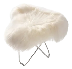 Iceland Flying Goose Footstool by Cuero Design