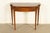 English Baker Furniture Federal Inlaid Mahogany Flip-Top Console or Game Table For Sale - Image 3 of 18