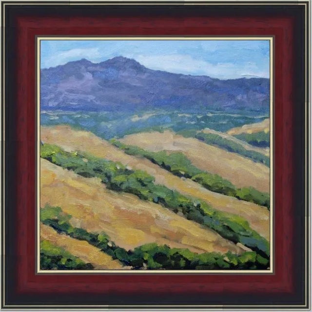 "Mt. Diablo" Contemporary Impressionist Style Landscape Oil Painting For Sale - Image 10 of 12