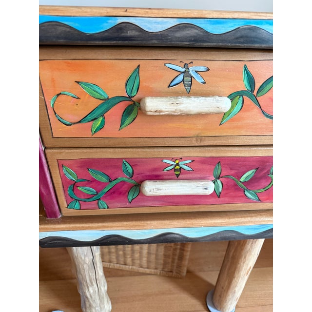 1990s Whimsical Custom Desk by Sticks Handmade For Sale - Image 5 of 10