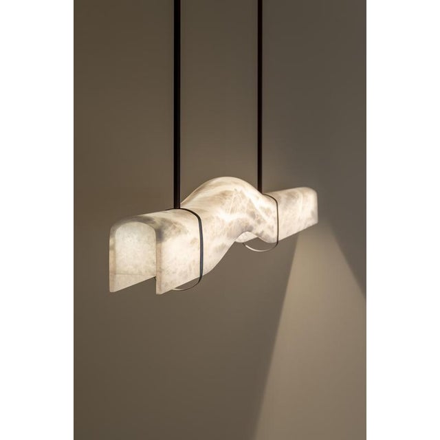 Signature Pendant Lamp by United Alabaster For Sale - Image 12 of 16