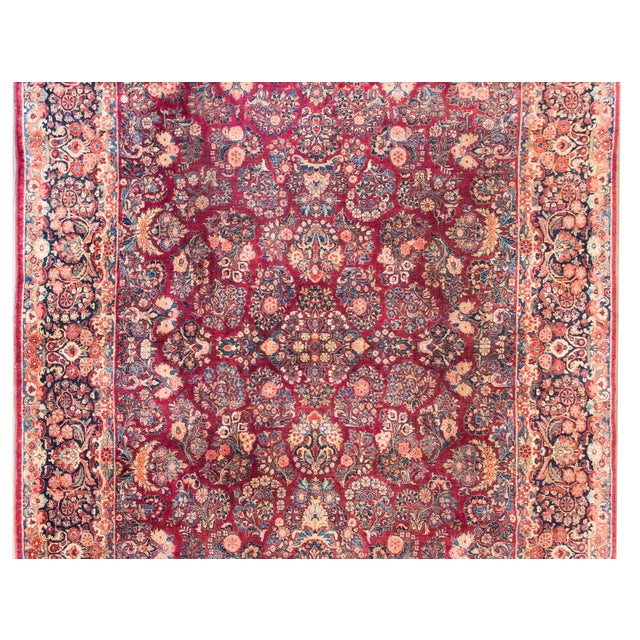 Early 20th Century Persian Sarouk Rug For Sale - Image 10 of 15