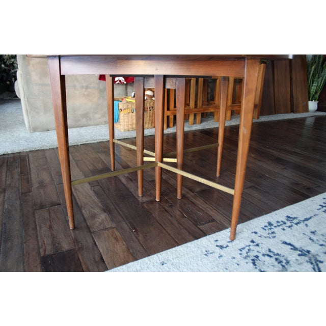 1950s Mid Century Paul McCobb Dining Table With Extensions For Sale - Image 10 of 11