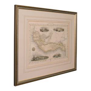 1850's Antique Lithography Map of West Africa