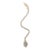 Art Deco Diamond Serpent Pendant Necklace in 18k Yellow Gold For Sale