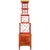 Vintage Chinoiserie Red Lacquer Duchess of Windsor Style Pagoda Etagere Cabinet For Sale - Image 18 of 18