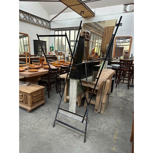 1980s Shop Mirror in Metal For Sale - Image 5 of 9