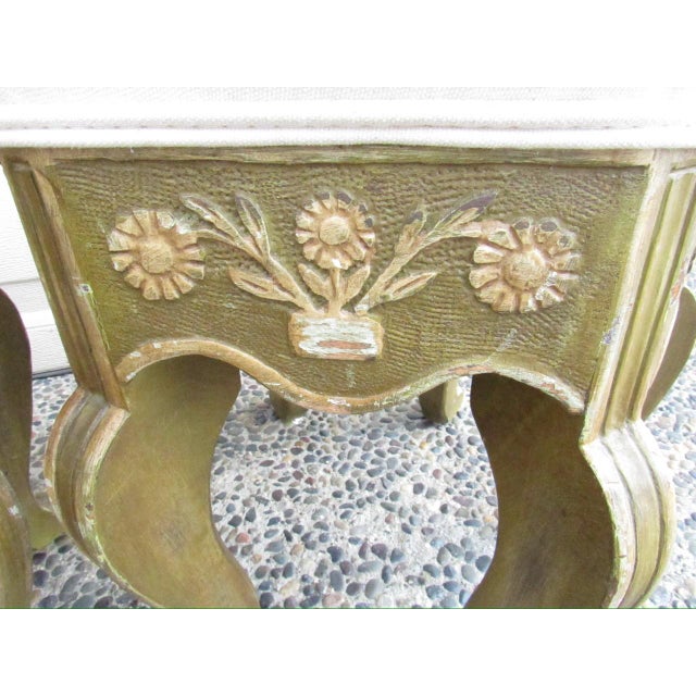 Pair of Antique Painted French Footstools For Sale - Image 10 of 18