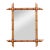 French Faux Bamboo Wall Mirror with Turned Wood Frame, circa 1900 For Sale