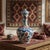 2020s Handmade Ceramic Iznik Bottle Vase with Lid Red Tulip and Geometric Pattern For Sale - Image 5 of 9