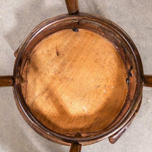 Brown Vintage Bentwood Dining Chairs, 1940s, Set of 4 For Sale - Image 8 of 10