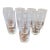 Late 20th Centurty Highball Tumblers With Etched Palm Tree Design - Set of 8 For Sale