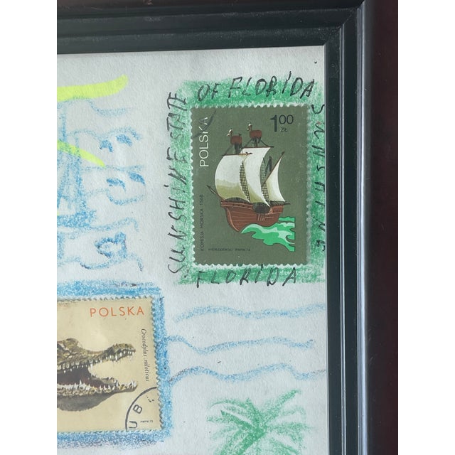 Abstract Collage From the Sunshine State of Florida by Elia Framed For Sale - Image 4 of 5