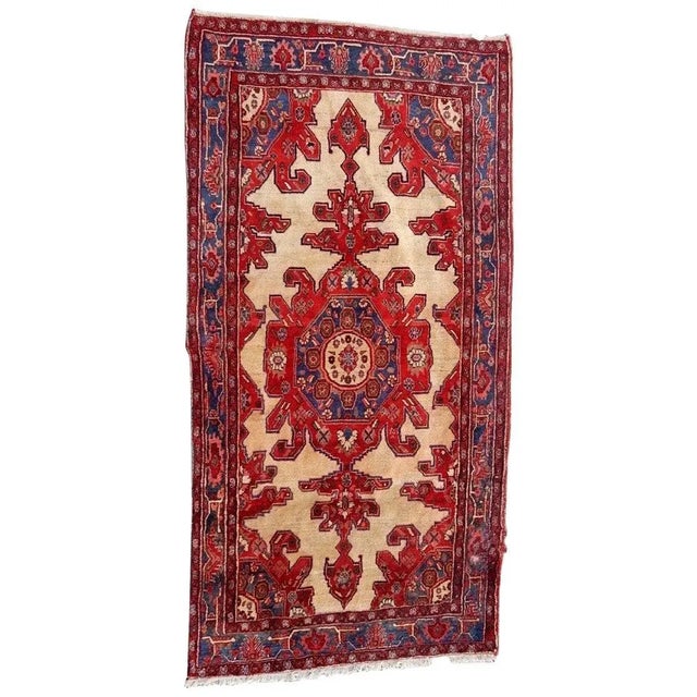 Vintage Kurdish Wool Rug For Sale - Image 11 of 11