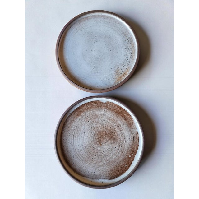 1970s Stoneware Plates by Jean and Norbert Pierlot for Ratilly, Puisaye, 1970s, Set of 6 For Sale - Image 5 of 7