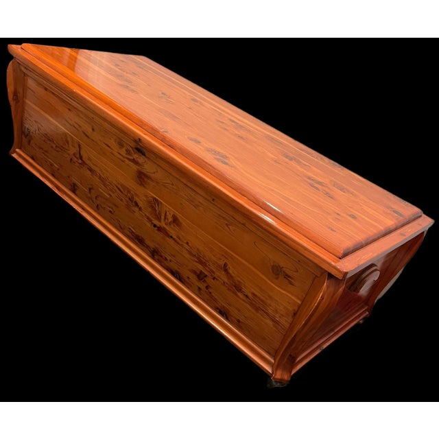 Hidden Lockable wheels at base makes it convenient to move around. Original lock and key A cedar chest is a convenient way...