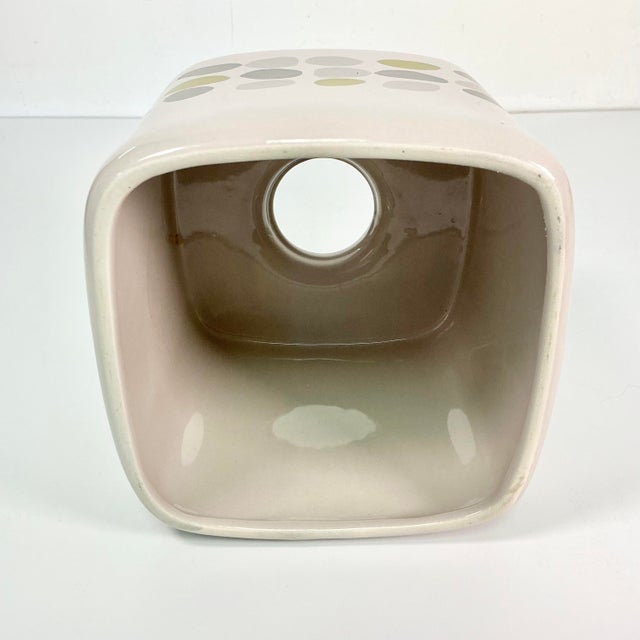 1990s Vintage Boho Chic Contemporary Ceramic Tissue Box Cover. For Sale - Image 10 of 10