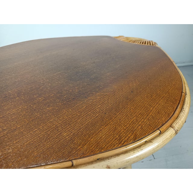 Vintage Rattan Coffee Table, 1950s For Sale - Image 8 of 14