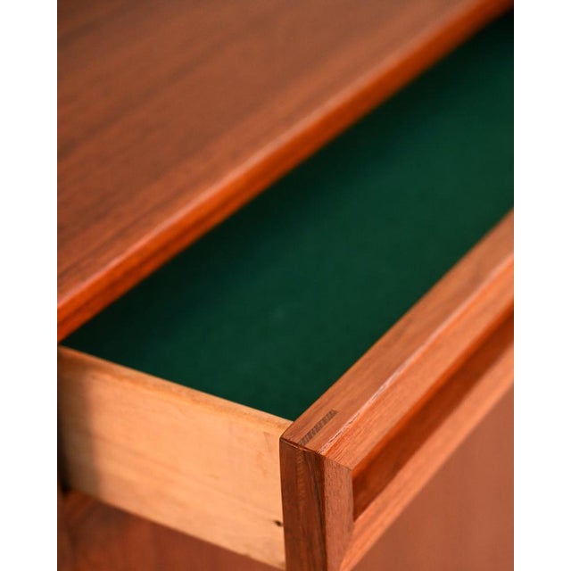 Scandinavian Teak Sideboard with Sculptural Drawers, 1950s For Sale - Image 9 of 13