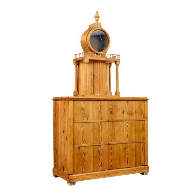 Swedish Pine Kitchen Clock Cupboard, 1880s For Sale - Image 11 of 11