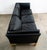 Mid-Century Modern Mid 20th Century Danish Modern Sofa Couch 3 Seat Borge Mogensen Leather Black Settee For Sale - Image 3 of 12