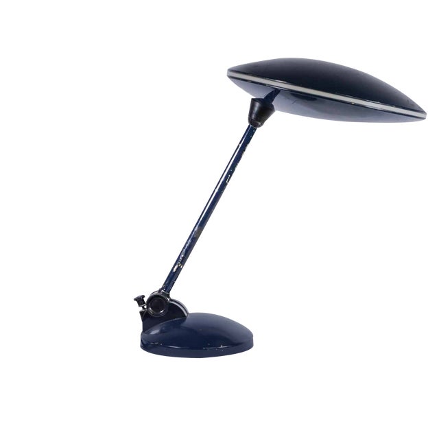 Blue Table Lamp, Italy, 1970s For Sale