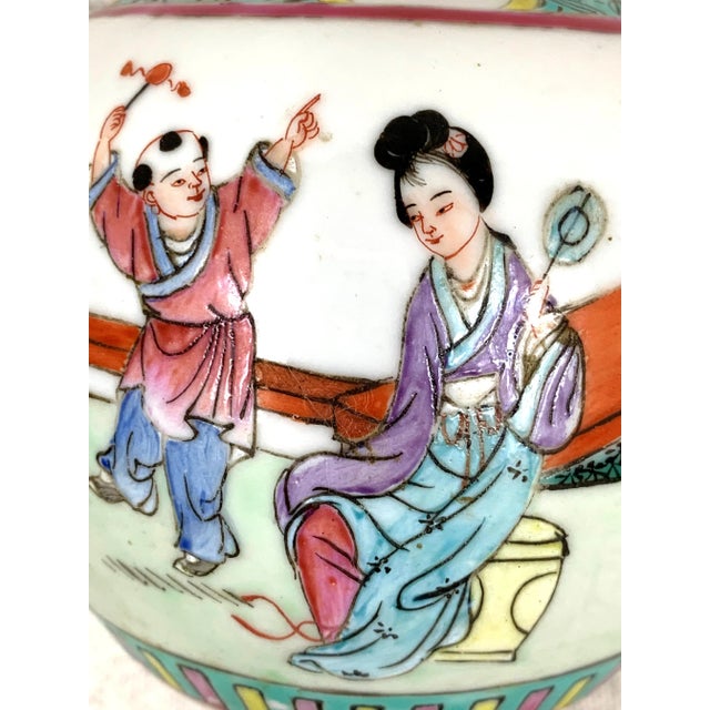 Ceramic Vintage Ginger Jar For Sale - Image 7 of 12