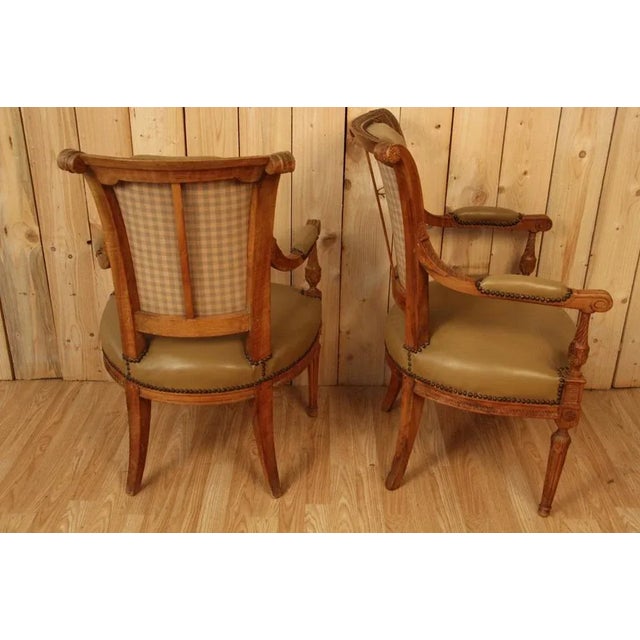 Set of Vintage 18th Century Louis XVI Armchairs For Sale - Image 3 of 11