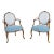 Pair of Mid-19th Century French Régence Style Fauteuils With Modern Fabrics For Sale