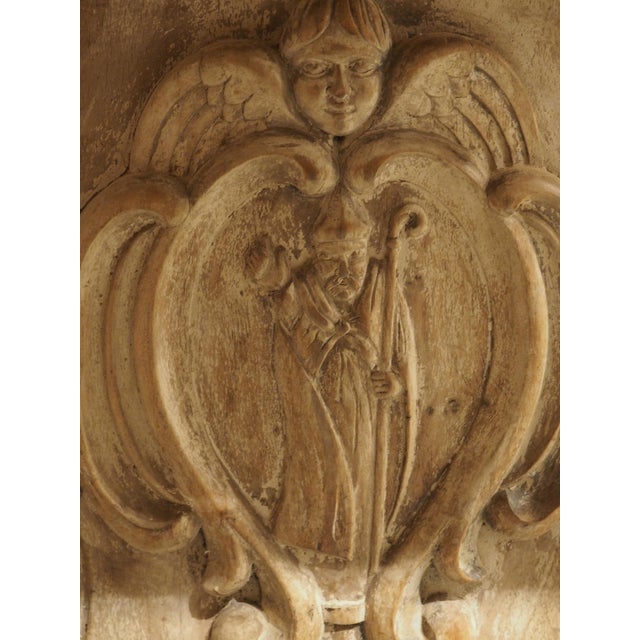 Large Patinated Walnut Dining Table on Antique French Shaped Trestle Supports For Sale - Image 10 of 18