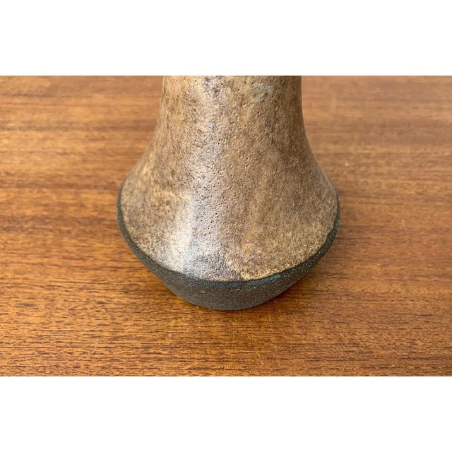 Beige Mid-Century German Studio Pottery Vase, 1960s For Sale - Image 8 of 13