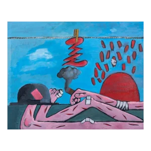 Domenick Capobianco Surrealist Oil on Canvas
