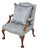 Kittinger Chippendale Carved Mahogany Open Arm Library Chair For Sale