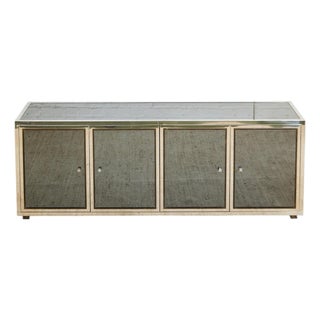 Angolo Metal Arte in Italy, 1960s Chrome and Mirror Glass Sideboard For Sale