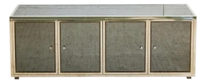 Angolo Metal Arte in Italy, 1960s Chrome and Mirror Glass Sideboard