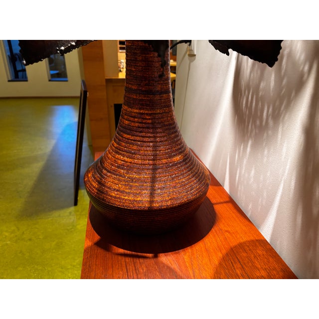 Large Brutalist Lamp from Accolay, France, 1960 For Sale - Image 4 of 17
