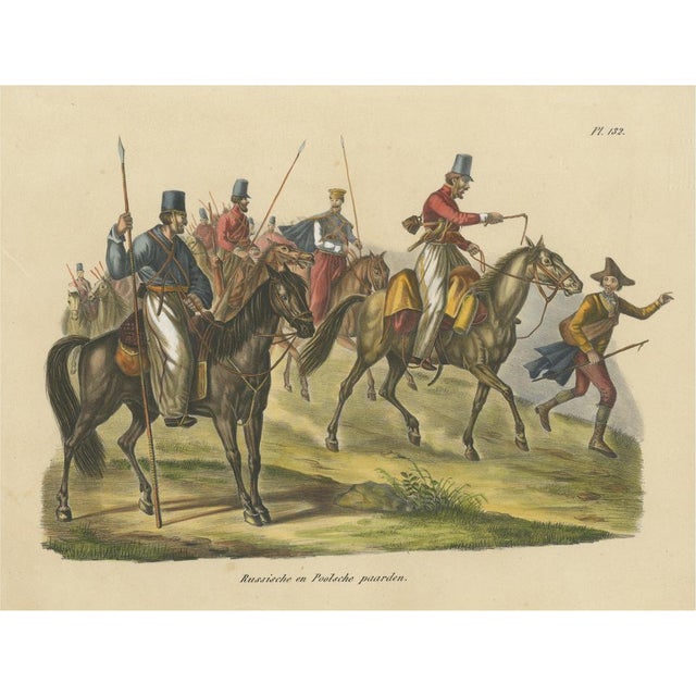 Russian and Polish Horses, 1845, Print For Sale - Image 6 of 6
