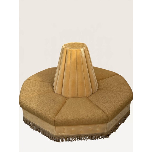 Art Deco Vintage Italian Art Deco Style Circular Borne Conversation Settee For Sale - Image 3 of 12