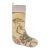 Vintage Kilim Christmas Stocking With Blush Cuff, Cream Scroll Wool, 12.6 X 18.5 in – One of a Kind Decor For Sale