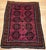 Vintage Afghan Bokhara Area Rug, Hand-Knotted Wool, Allover Geometric Pattern, Plum & Burgundy, 4x5 For Sale - Image 9 of 17