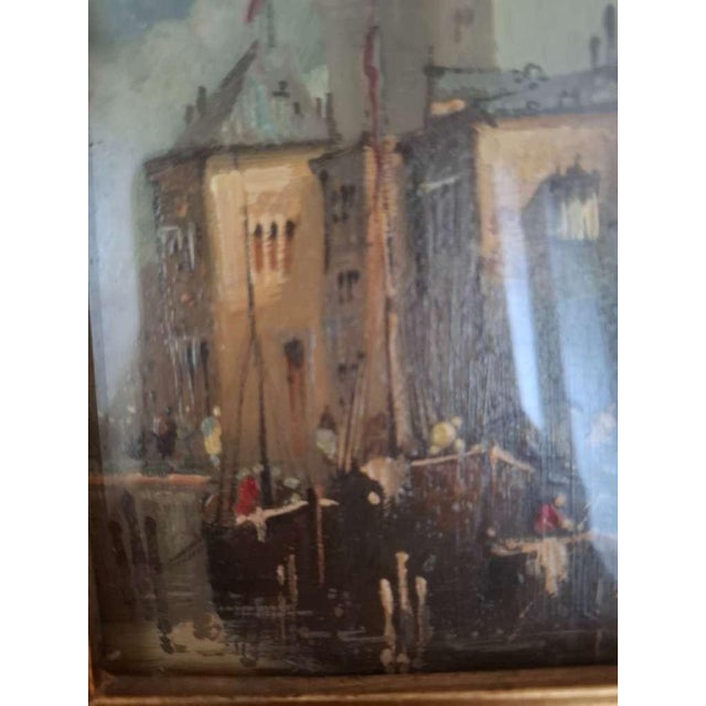 1960s Sergio Cozzuol, Miniature, Oil on Copper, 1960s, Framed For Sale - Image 5 of 8