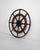 Capture the spirit of nautical history with this magnificent 1900s French wooden ship steering wheel. Crafted with...